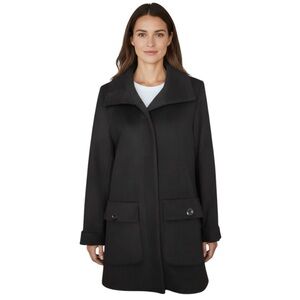 Trina Turk Wool Black Peacoat Size 10